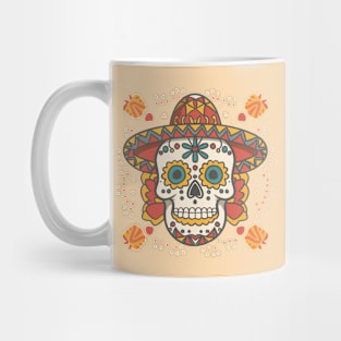 cinco de mayo skull graphic Mug